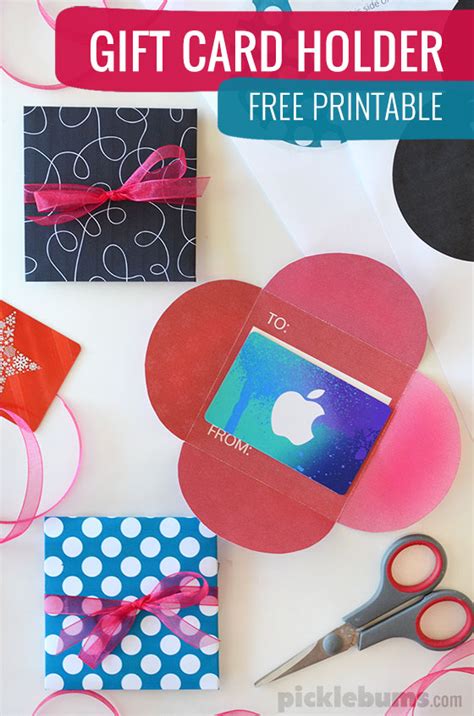 printable gift card holders